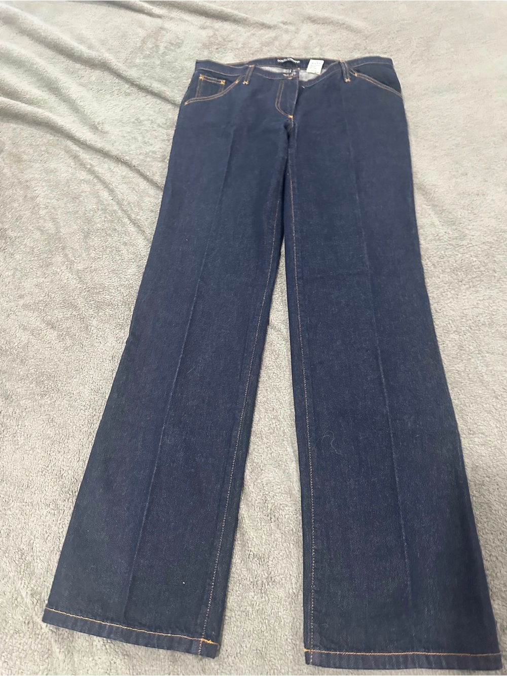 Dolce & Gabbana Dark Blue Flared Women's Jeans